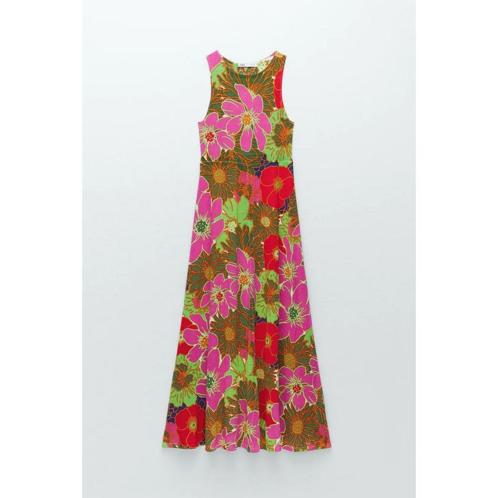 Zara Special Edition Printed Maxi Dress - Medium